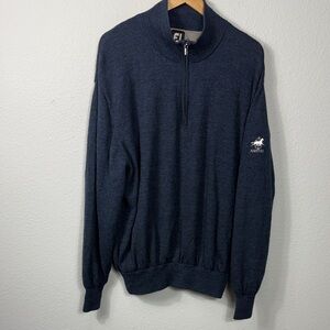FootJoy FJ Men's Performance Lined 1/4 Zip Merino Sweater